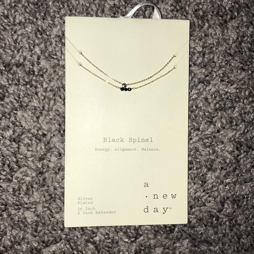 black spinel necklace